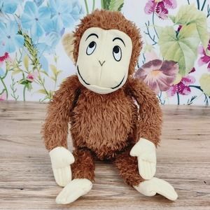 Kohls Cares 18" Plush Monkey Giraffes Can't Dance Stuffed Animal Toy Brown.